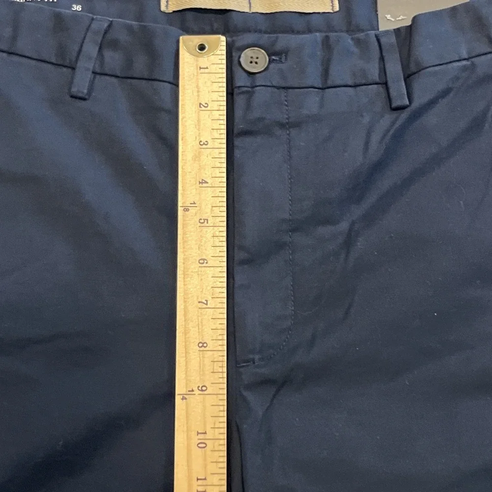 NEW Banana Republic Pants Mens 36X30 Navy Blue Slim Fit Lived-In Chino Stretch